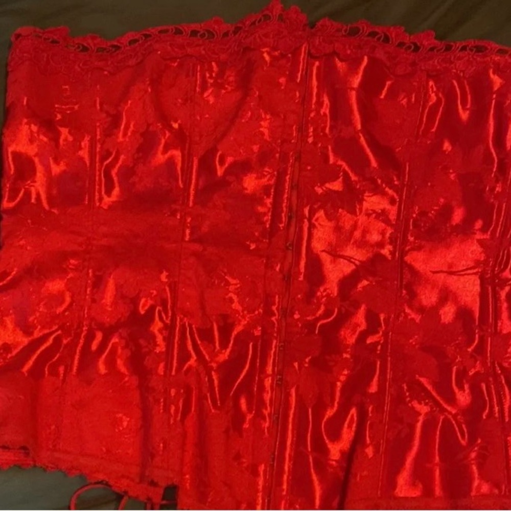 Red Frederick's of Hollywood Corset
